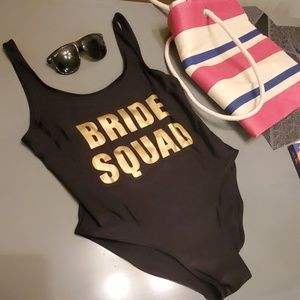 Black Bride Squad Bathing Suit
